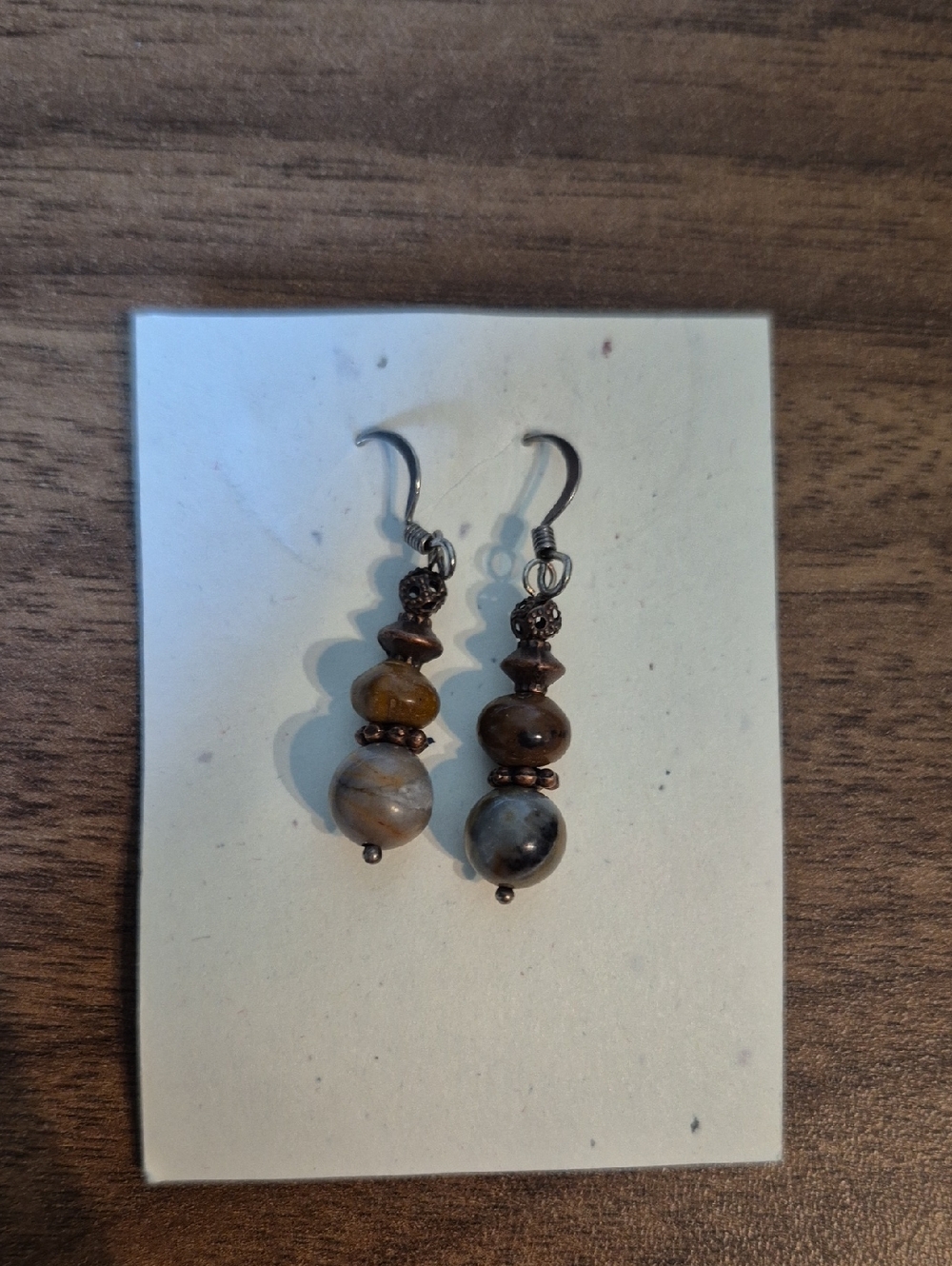 #9 Brown Drop Earrings